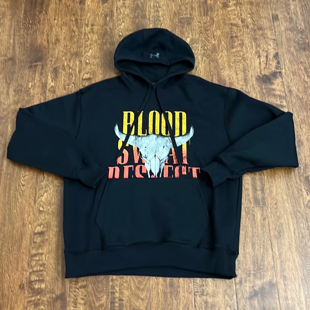 Under Armour Project Rock Blood Sweat Respect Hoodie Size M